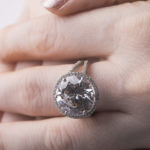 Silver Moonrise Ring