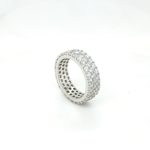 Silver Zircon Drop Ring