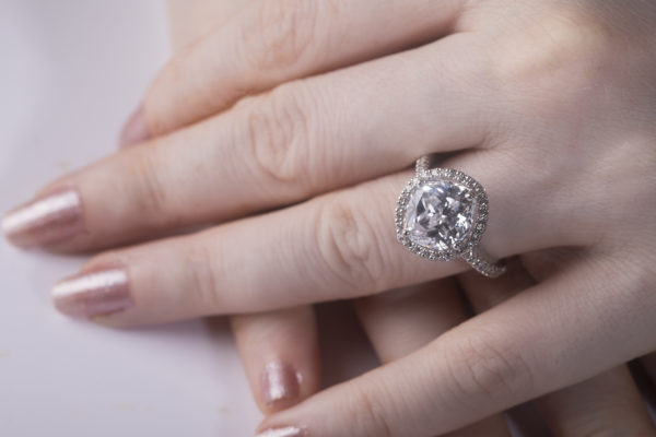 American diamond engagement rings